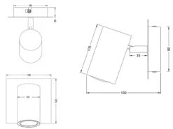 Trio Leuchten Wandleuchte MARLEY Aus Rostfarbigem Metall Mit Schwenkbarem Spot, GU10-Sockel -Licht Welt Geschaft wandleuchte marley aus rostfarbigem metall mit sch 4