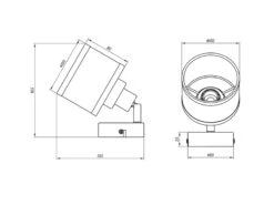 Trio Leuchten Wandstrahler AROSA Silber Chrom Mit Stoffschirm Grau -Licht Welt Geschaft wandstrahler arosa silber chrom mit stoffschirm gr 6