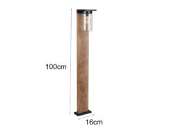 Trio Leuchten Wegeleuchte ARDILA Laterne In Schwarz & Holzoptik Mit Glasschirm, Höhe 100cm 11 Trio Leuchten Wegeleuchte ARDILA Laterne In Schwarz & Holzoptik Mit Glasschirm, Höhe 100cm -Licht Welt Geschaft wegeleuchte ardila laterne in schwarz holzoptik mi 3