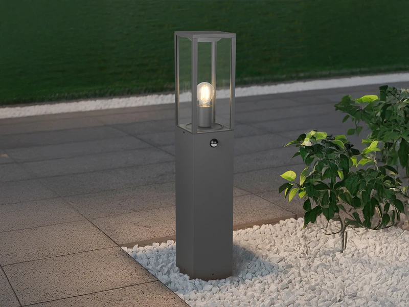 Trio Leuchten Wegeleuchte GARONNE Mit Bewegungsmelder Anthrazit, Höhe 80cm 1 Trio Leuchten Wegeleuchte GARONNE Mit Bewegungsmelder Anthrazit, Höhe 80cm