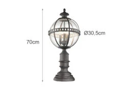 KICHLER Wegeleuchte HALLERON Im Jugendstil Mit Glaskugel, Anthrazit Höhe 70cm 10 KICHLER Wegeleuchte HALLERON Im Jugendstil Mit Glaskugel, Anthrazit Höhe 70cm -Licht Welt Geschaft wegeleuchte halleron im jugendstil mit glaskugel a 3