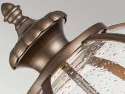 KICHLER Wegeleuchte HALLERON Im Jugendstil Mit Glaskugel, Bronze Höhe 70cm -Licht Welt Geschaft wegeleuchte halleron im jugendstil mit glaskugel b 5