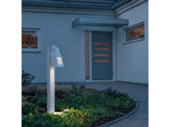Konstsmide Wegeleuchte POTENZA, Aluminium Weiß, GU10-Sockel, Höhe 100 Cm, IP54 -Licht Welt Geschaft wegeleuchte potenza aluminium weiss gu10 sockel ho 4
