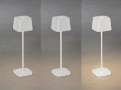Konstsmide Wiederaufladbare LED Outdoor Akku Tischleuchte CAPRI Dimmbar In Weiß, Höhe 36cm 16 Konstsmide Wiederaufladbare LED Outdoor Akku Tischleuchte CAPRI Dimmbar In Weiß, Höhe 36cm -Licht Welt Geschaft wiederaufladbare led outdoor akku tischleuchte cap 5