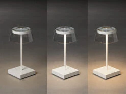 Konstsmide Wiederaufladbare LED Outdoor Akku Tischleuchte SCILLA Dimmbar In Weiß, Höhe 27cm -Licht Welt Geschaft wiederaufladbare led outdoor akku tischleuchte sci 13